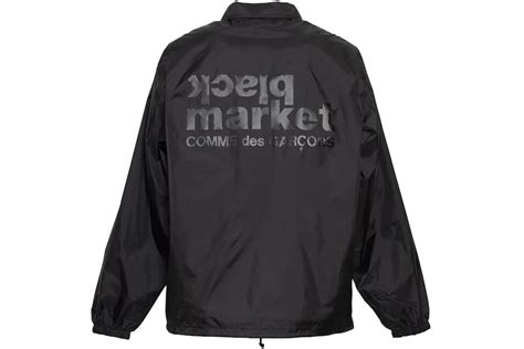 cdg coach jacket replica|CDG Black Market Logo Coach Jacket Black Men's .